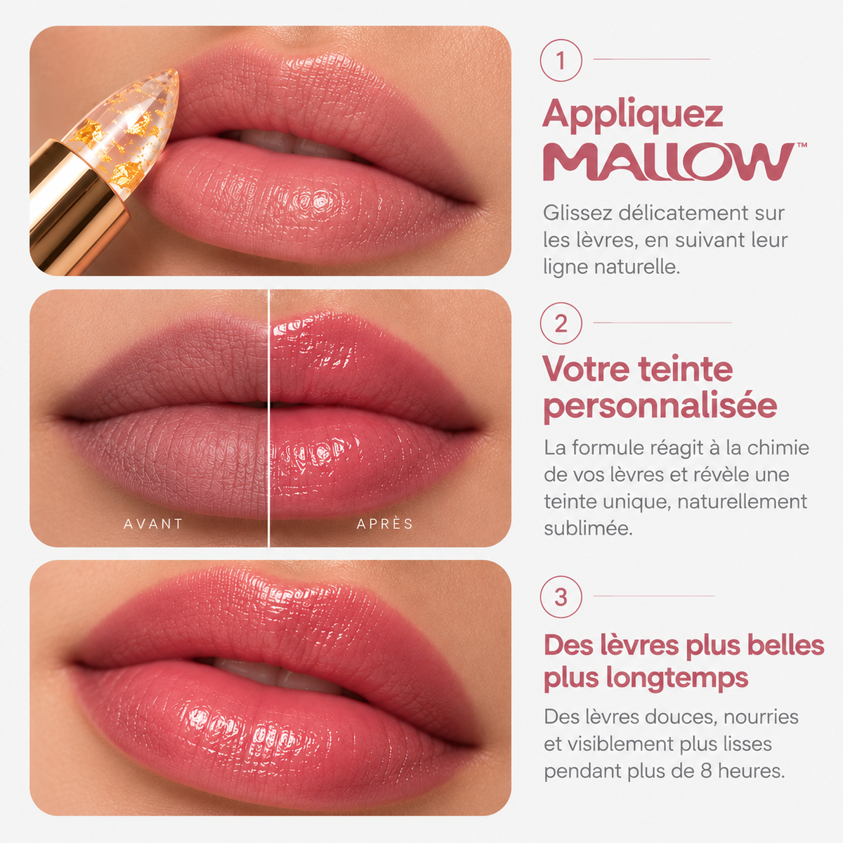 Rouge à lèvres adaptatif au pH